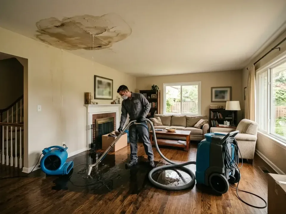 attic-pipe-burst-ceiling-drip-008 — frequently asked questions, Water Damage Restoration & Carpet Care in Bridgeport, MI